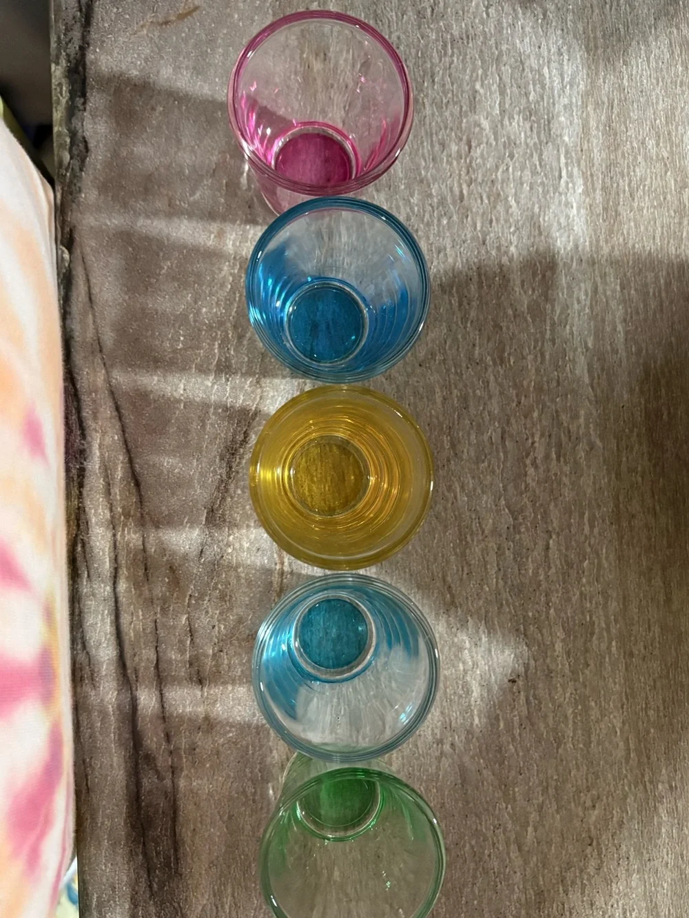 🦄Set of 5 Colorful Shot Glasses